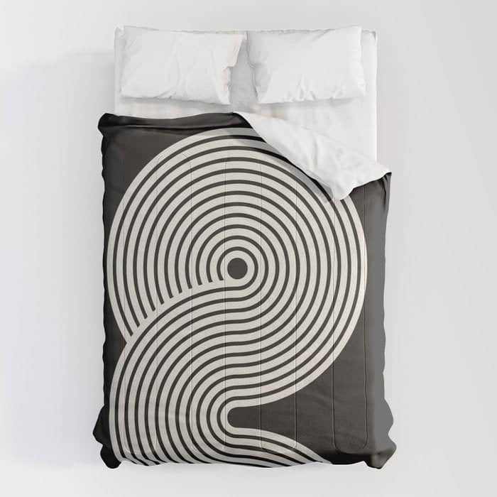 Candy Joyride: Black & White Edition Comforter
