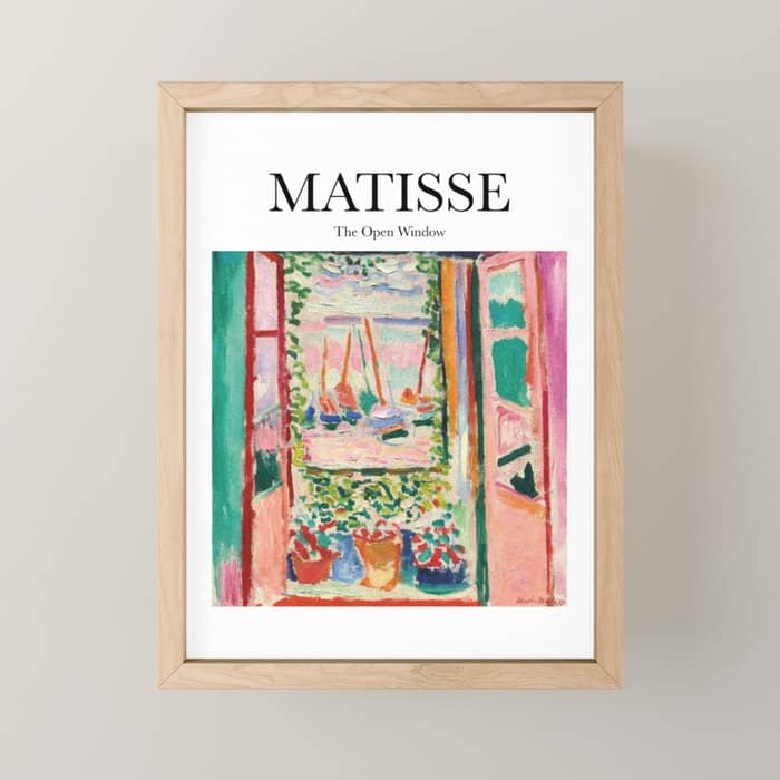 The Open Window By Henri Matisse - Artwork Design Mini Art Print