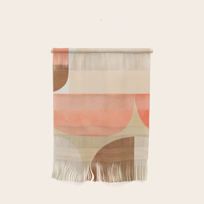 Mid Century Geometric Abstract 6 Wall Hanging