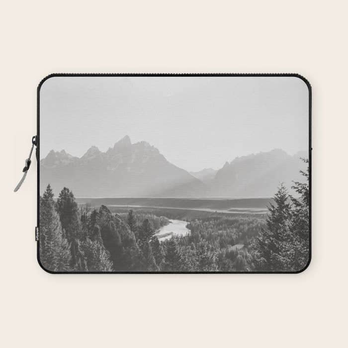 Grand Tetons Snake River Sunset Laptop Sleeve