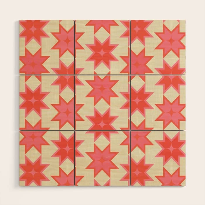 Celestial Winter Quilt Pattern Wood Wall Art