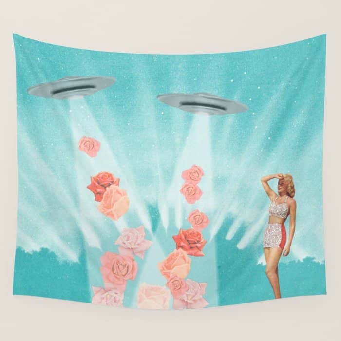Flower Power // Spring Is Coming Wall Tapestry