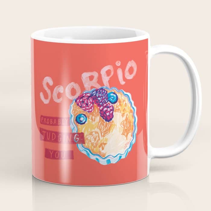 Scorpio Mood In Tomato Red | Zodiac Series Coffee Mug