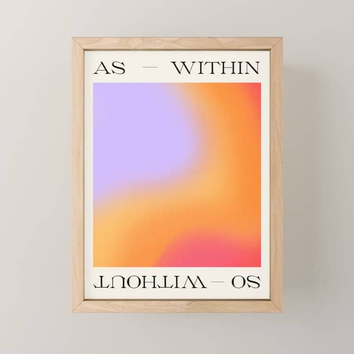 As Within So Without Art Print Mini Art Print