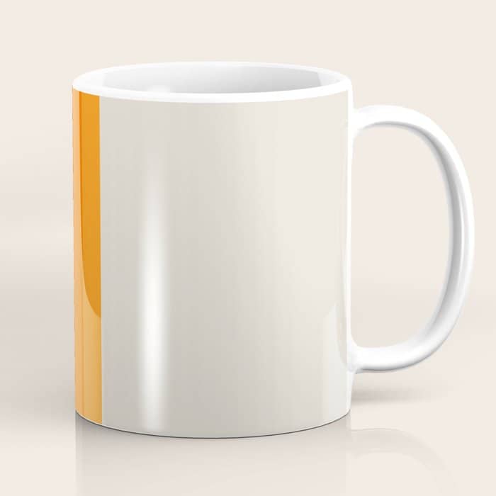 Retro Golden Rainbow - Straight Coffee Mug
