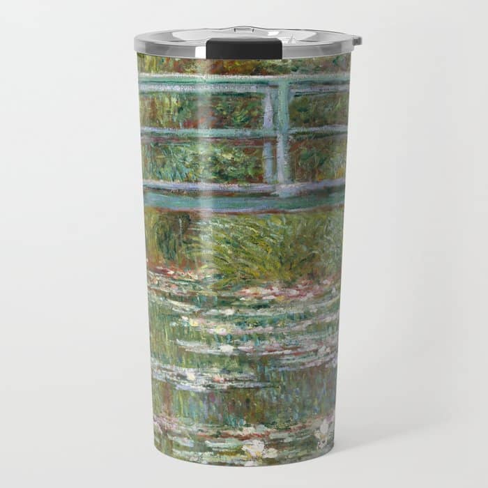 Monet - Bridge Over A Pond Of Water Lilies, 1899 - Painting Travel Mug
