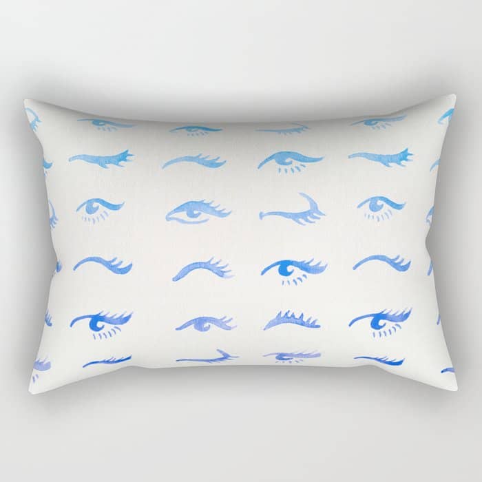 Mascara Envy - Blue Ombrã© Palette Rectangular Pillow