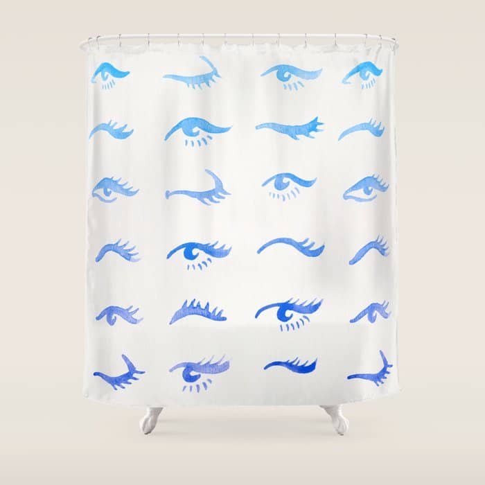 Mascara Envy - Blue Ombrã© Palette Shower Curtain