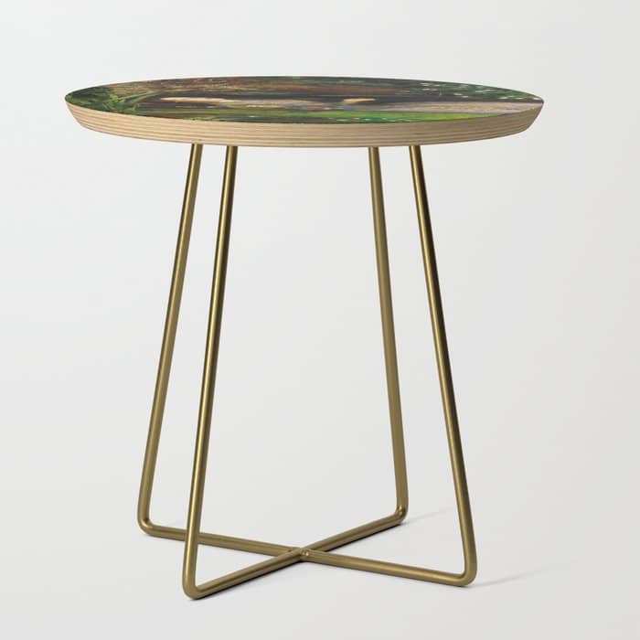 Ophelia Painting By John Everett Millais Side Table