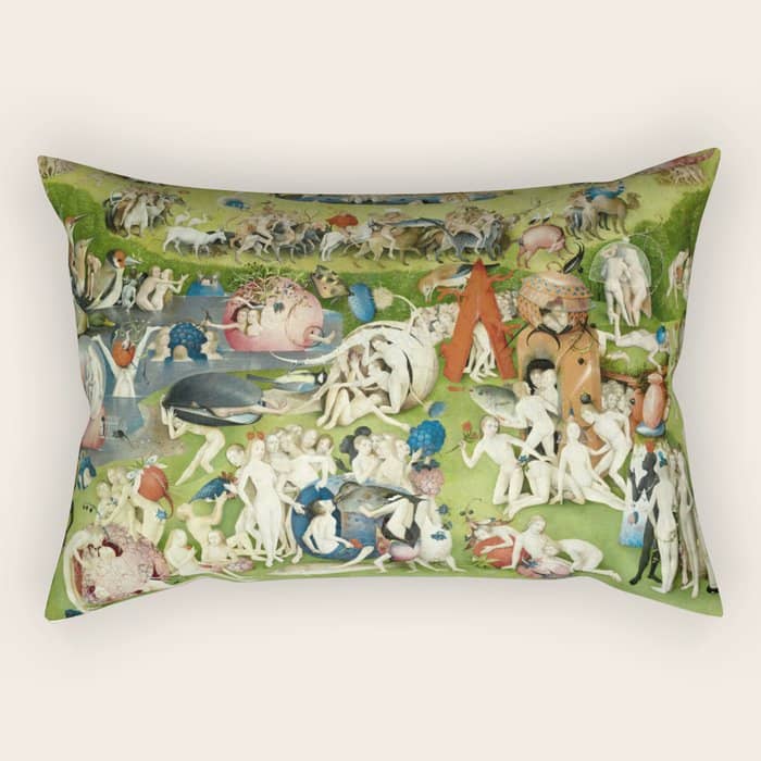 The Garden Of Earthly Delights By Hieronymus Bosch Rectangular Pillow