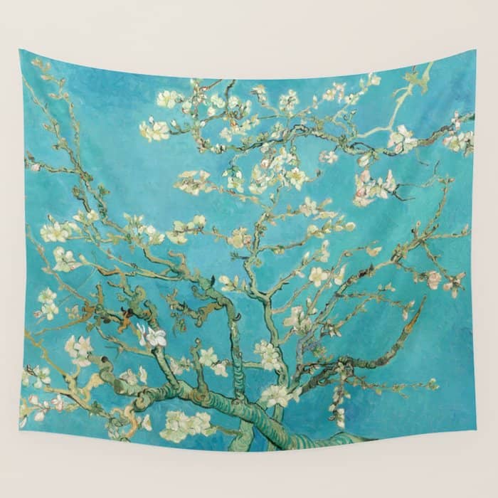 Van Gogh Almond Blossoms Painting Wall Tapestry