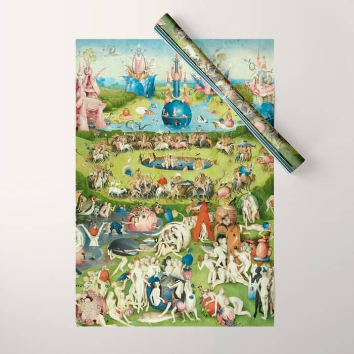 The Garden Of Earthly Delights By Hieronymus Bosch Wrapping Paper