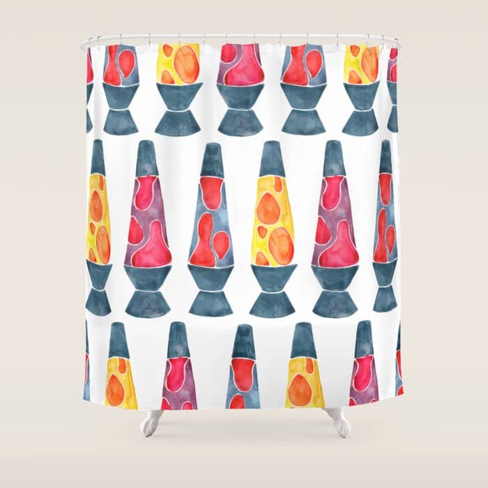 Retro Vibes - Warm Palette Shower Curtain