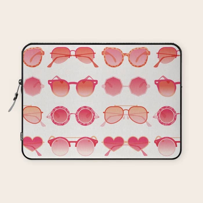 Sunglasses Collection - Pink Ombrã© Palette Laptop Sleeve