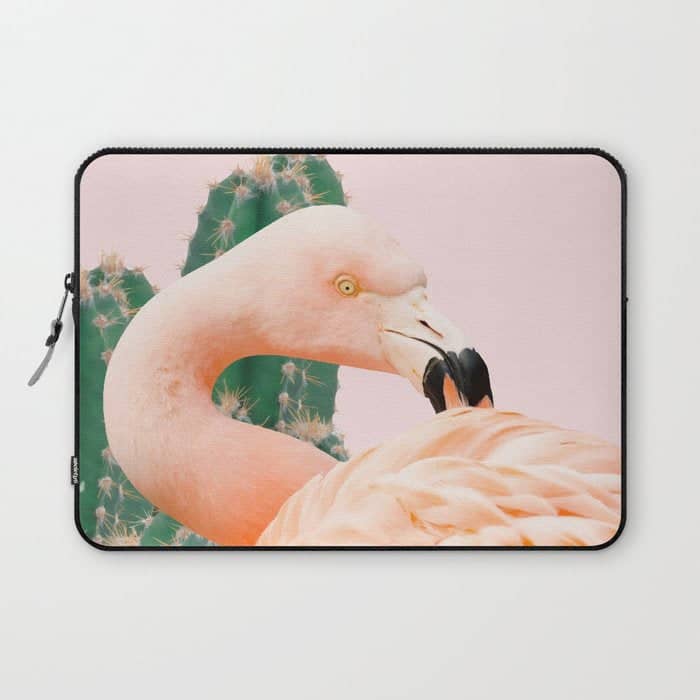 Flamingo & Cactus #Homestorie #Decor #Buyart Laptop Sleeve