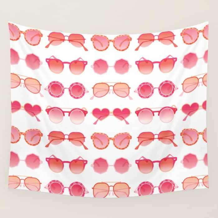 Sunglasses Collection - Pink Ombrã© Palette Wall Tapestry