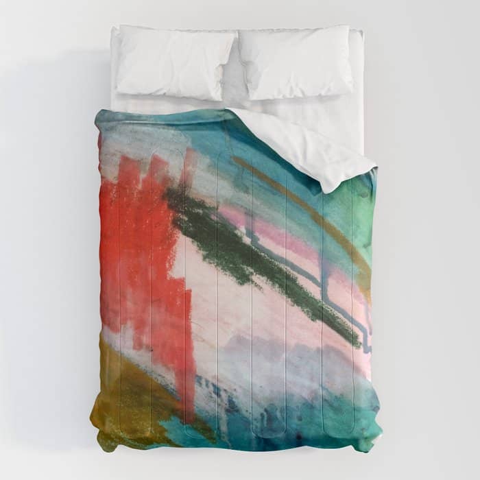Happiness - A Bright Abstract Piece Comforter