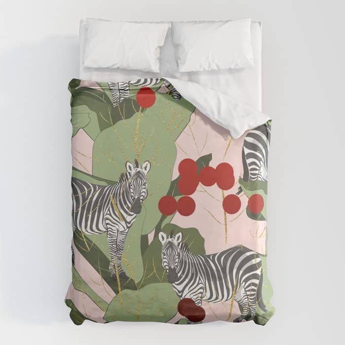 Zebra Harem #Homestorie #Decor #Buyart Duvet Cover