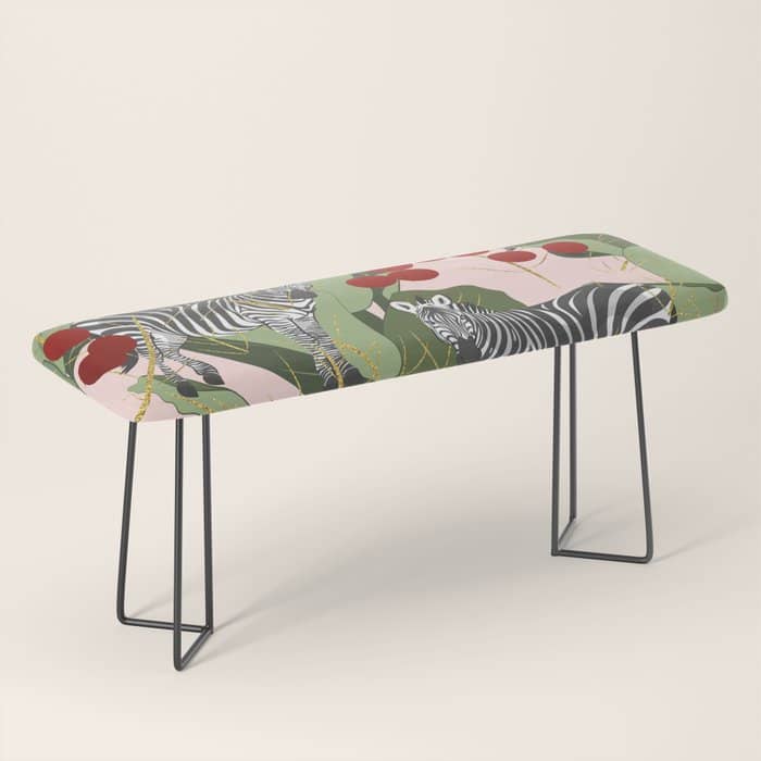 Zebra Harem #Homestorie #Decor #Buyart Bench
