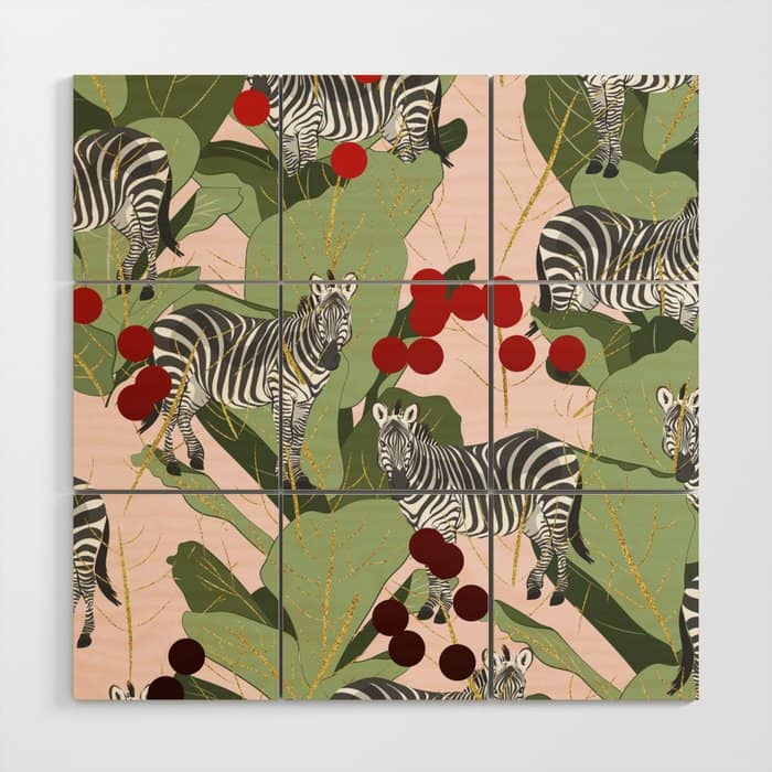 Zebra Harem #Homestorie #Decor #Buyart Wood Wall Art