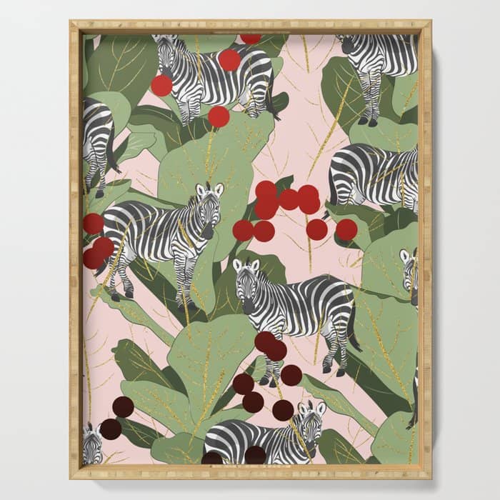 Zebra Harem #Homestorie #Decor #Buyart Serving Tray