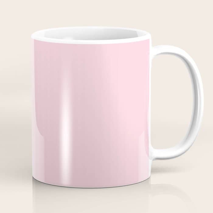 Light Soft Pastel Pink Solid Color Coffee Mug