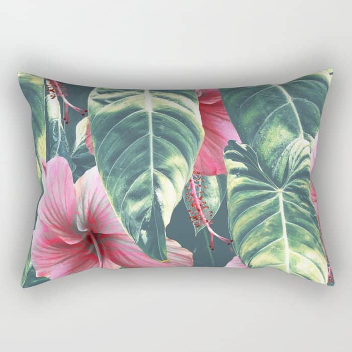 Wild Hibiscus #Homestorie #Decor #Buyart Rectangular Pillow