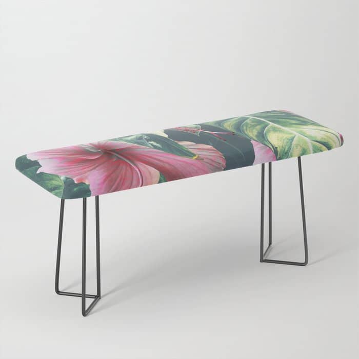 Wild Hibiscus #Homestorie #Decor #Buyart Bench
