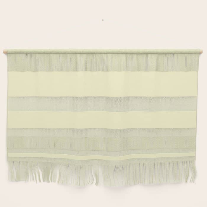 Pastel Lemon Yellow Pale Soft Meringue Yellow Wall Hanging