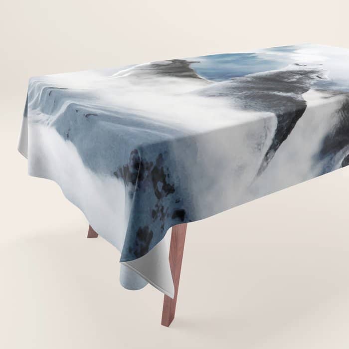 Winter Wolves, Wildlife Wolf Wild Dogs, Snow Full Moon Animals Photography Love Digital Art Tablecloth