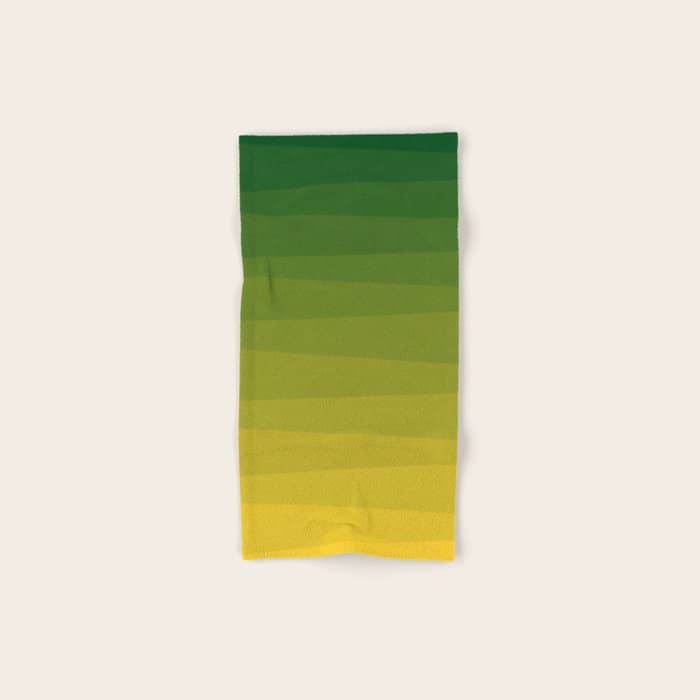 Shades Of Grass - Gradient Between Lime Green And Bright Yellow Bath Towel