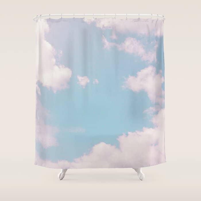 Every Cloud Has A Pink Lining Shower Curtain