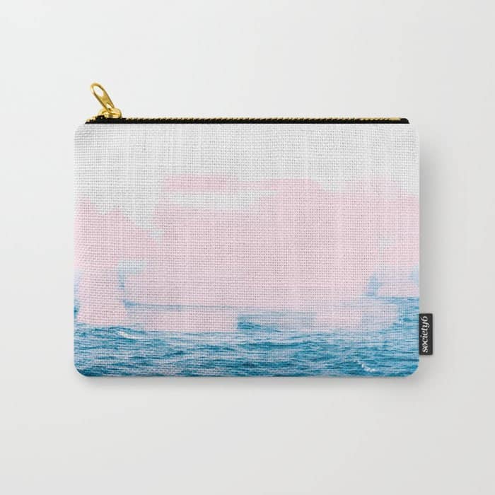 Ocean + Pink #Homestorie #Decor #Buyart Carry All Pouch