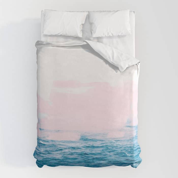 Ocean + Pink #Homestorie #Decor #Buyart Duvet Cover