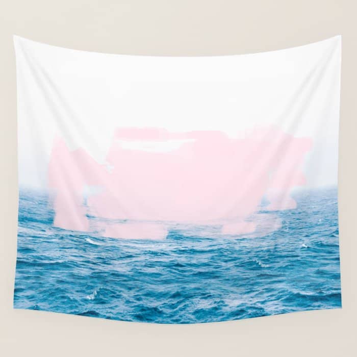 Ocean + Pink #Homestorie #Decor #Buyart Wall Tapestry