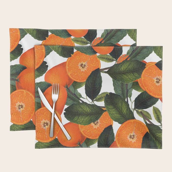 The Forbidden Orange #Homestorie #Decor #Buyart Placemat