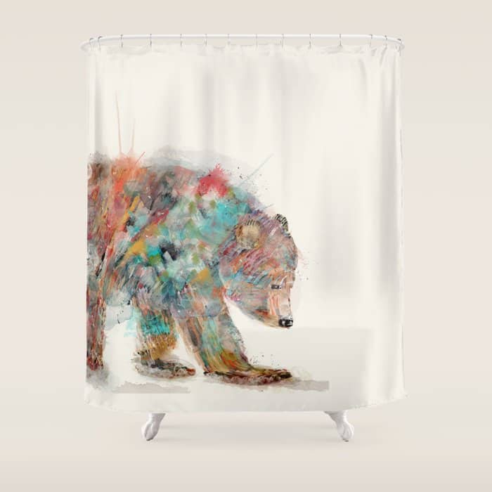 Into The Wild (The Grizzly Bear Shower Curtain