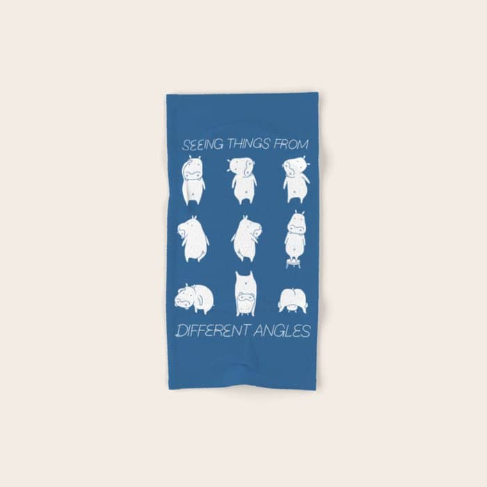 Seeing Things From Different Angles Bath Towel