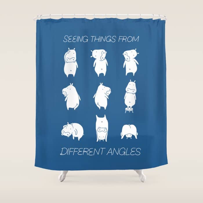Seeing Things From Different Angles Shower Curtain