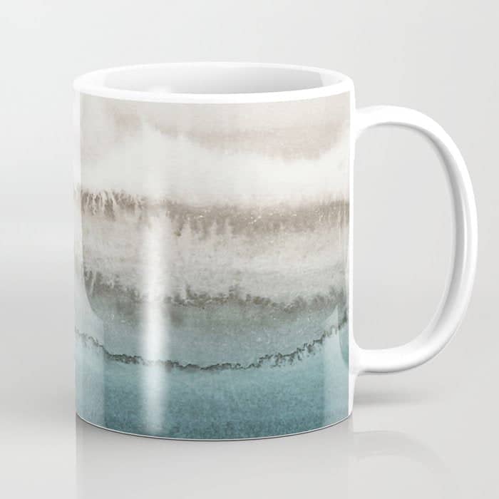 Within The Tides - Crashing Waves Teal Coffee Mug