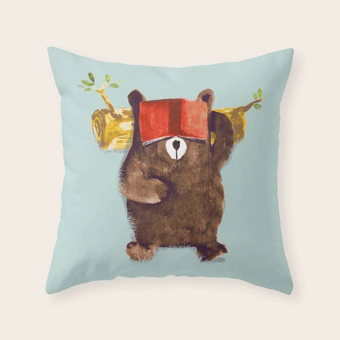 No Care Bear - My Sleepy Pet Throw Pillow