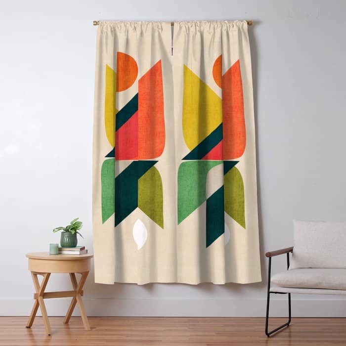 Reflection (Of Time And Space) Window Curtain