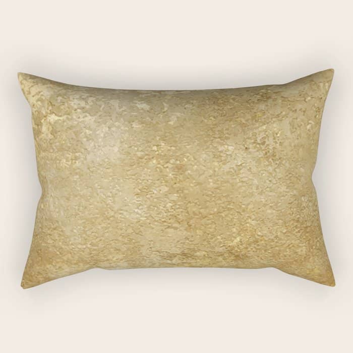 Gold Rush, Golden Shimmer Texture, Exotic Metallic Shine Graphic Design Rectangular Pillow