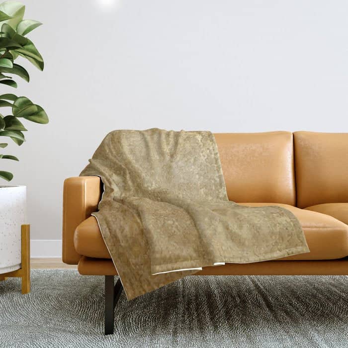 Gold Rush, Golden Shimmer Texture, Exotic Metallic Shine Graphic Design Throw Blanket