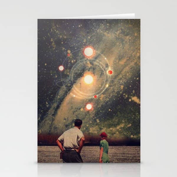 Light Explosions In Our Sky Stationery Card
