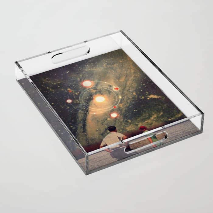 Light Explosions In Our Sky Acrylic Tray