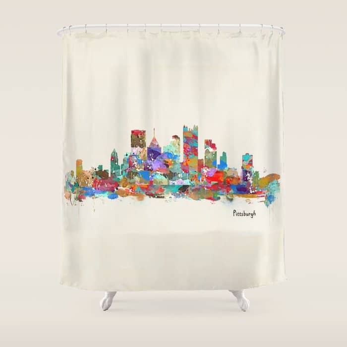 Pittsburgh Pennsylvania Skyline Shower Curtain