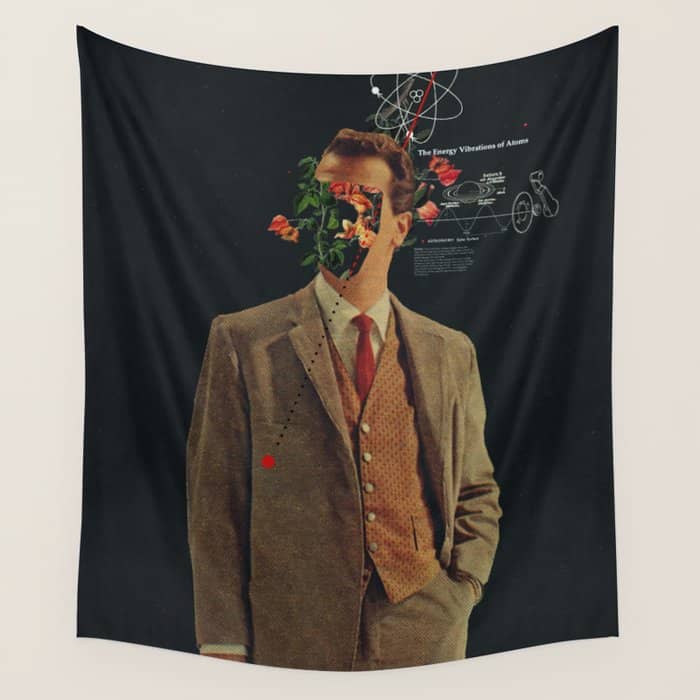 The Energy Vibrations Of Atoms Wall Tapestry
