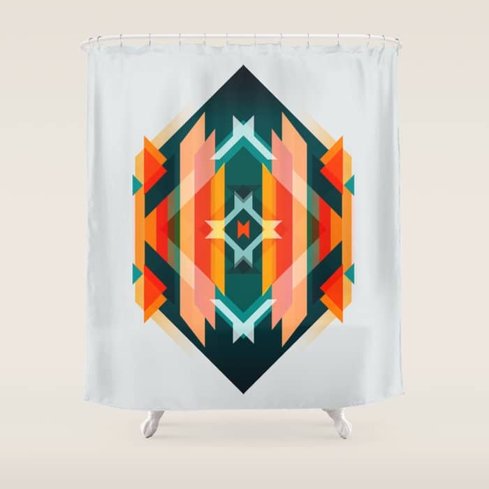 Broken Diamond - Incalescence Shower Curtain