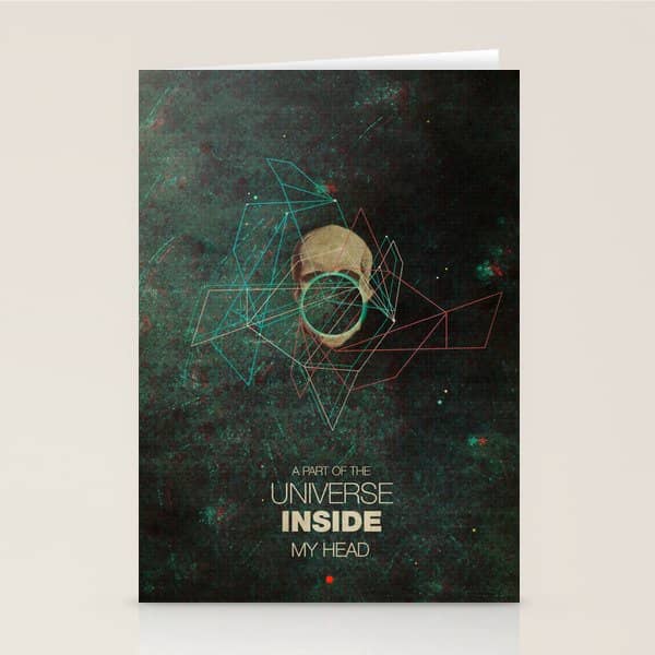 A Part Of The Universe Inside My Head Stationery Card